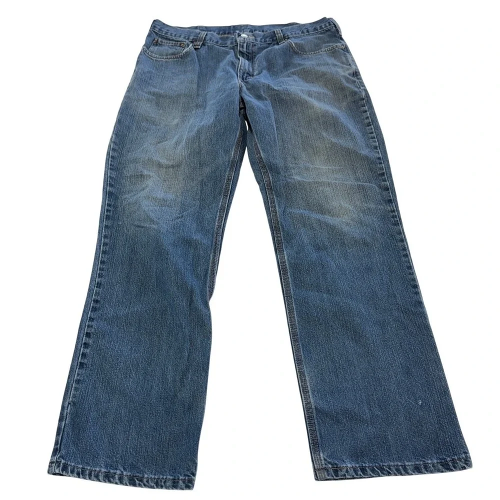 Carhartt Jeans Men 36x31 Blue Relaxed Fit Workwear Denim Straight‎ Leg